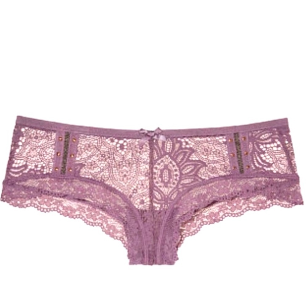 Victoria’s Secret Very Sexy Embellished Cheeky Panty Studded Lace Mesh Underwear
